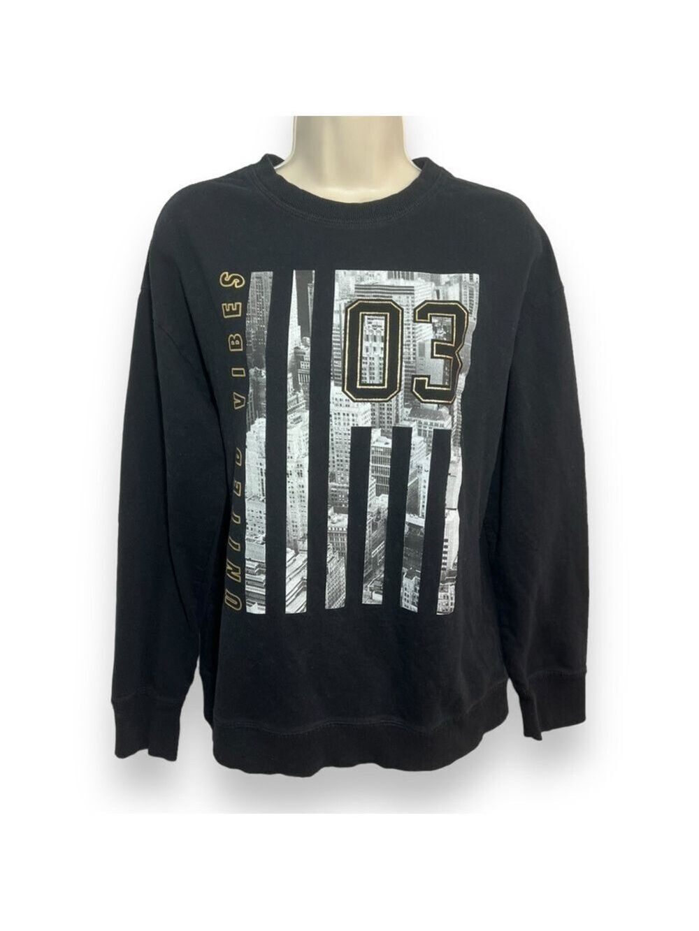 H&M Boy’s Graphic Sweatshirt Black Size 14Y+ (20)